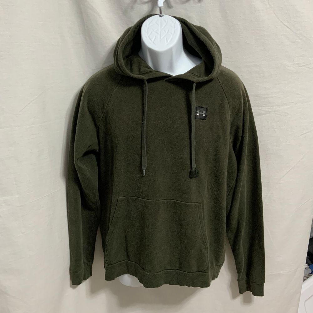 Under ARMOUR Mens Hoodie Distressed dark green size mens Large